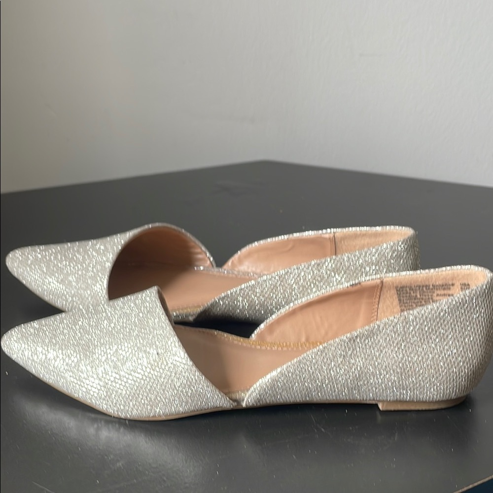 Elegant Silver Women's Flats